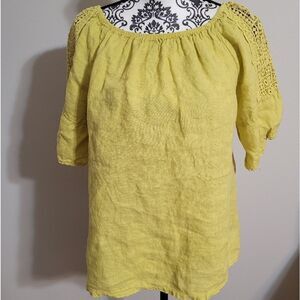 Terzo Millennio Itay made Linen top‎